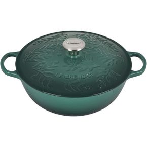 영국 르쿠르제 무쇠냄비 Le Creuset Olive Branch Enameled Cast Iron Signature Soup Pot with