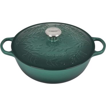  영국 르쿠르제 무쇠냄비 Le Creuset Olive Branch Enameled Cast Iron Signature Soup Pot with