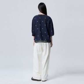 [Online Exclusive] 전판 자수 블라우스_BABLE2631NY