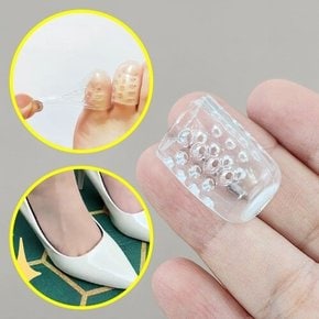 실리콘 발가락 보호 골무 발톱 물집 굳은살 방지 캡 밴드 패드 커버 새신발 투명 보호대