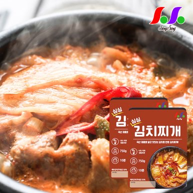 [무료배송] 싱싱 김치찌개 750g x 2팩