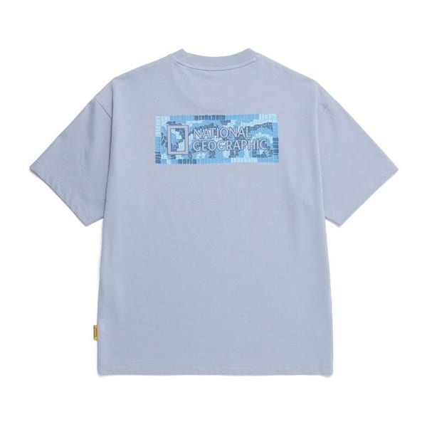 [여주점] N252UTS040 만텔라 백 빅로고 반팔 티셔츠 STONE BLUE