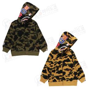 베이프 키즈 후드집업 1ST CAMO SHARK ZIP HOODIE 1J80-315-008