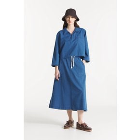 JOALI – MIDI SKIRT_Blue_ LSTA0SK07W