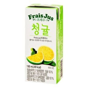 일화 프레주 청귤 190ml x 24팩 음료수