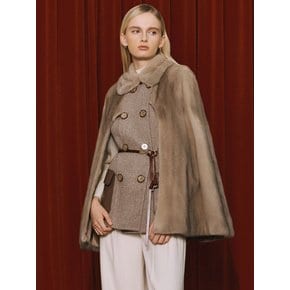 Barbara / Belted Cape Coat