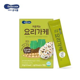 베베쿡 처음먹는 요리가케 콩고기와 다시마 1개(4g x 7개입)