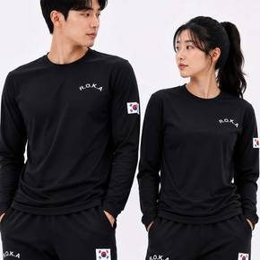2장세트 로카티 ROKA 쿨 드라이 긴팔 군인 군대 PX 티셔츠
