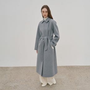 DEVA Minimal Cashmere Handmade Wool Coat_Gray