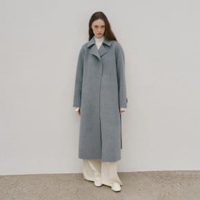 DEVA Minimal Cashmere Handmade Wool Coat_Gray