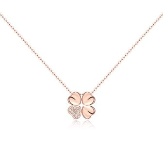 탠디 [TANDY] 탠디 실버925 네잎클로버 펜던트 목걸이 TDN613 로즈골드