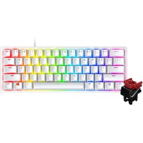 Razer Huntsman Mini Mercury White - Linear Optical Switch 60% 1.2mm Chroma RGB 소형 게이밍