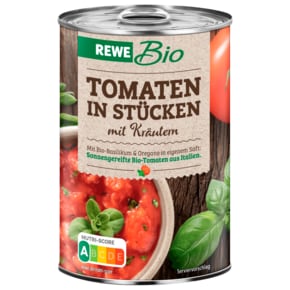 레베 REWE 통조림 친자연 허브 조각 토마토 240g