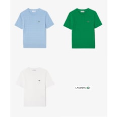 라코스테 (여성) 25SS 케이블 반팔 크루넥 풀오버 AF490E-55G 3컬러 (택1)