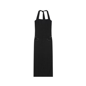 Hotfix embellished halterneck maxi dress (Black)