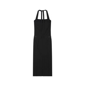 Hotfix embellished halterneck maxi dress (Black)