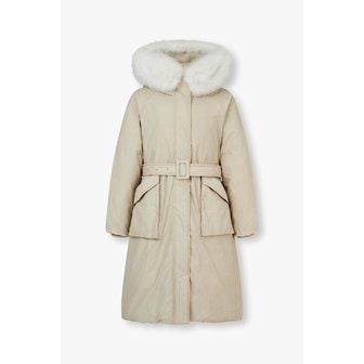 GCUT [시흥점] [지컷] 후드 벨티드 롱 다운 패딩 점퍼 (7224417006)