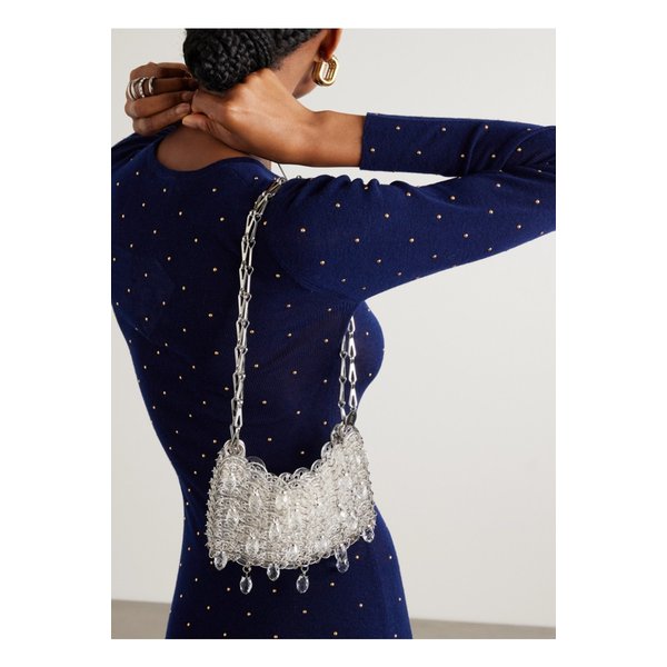 크리스털 장식 아크릴 체인메일 숄더 백 투명 46376663162926341