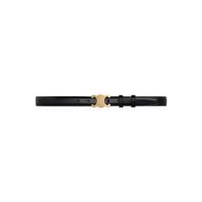 (W) 셀린느 미디움 트리옹프 벨트 토리옹 레더 블랙 (W) Celine Medium Triomphe Belt in Tauril