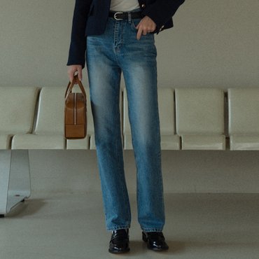 노운베러 Straight fit denim pants_Blue