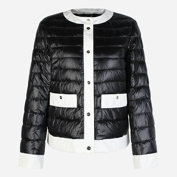 [시흥점] 6S PI002203D 12017Z 9300 여성 크루넥 라인 버튼 다운 자켓 블랙