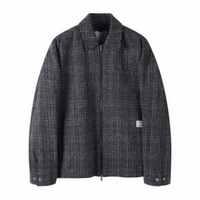 Grey Harristweed Wool Blouson_CWUAW24754GYX