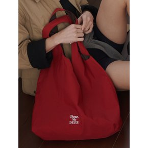 방수) Reversible shoulder bag_ Red+brown