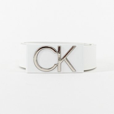 Calvin Klein 캘빈클라인골프 CK 로고 버클 남성 벨트 BRIGHT WHITE CN1BE2102 806