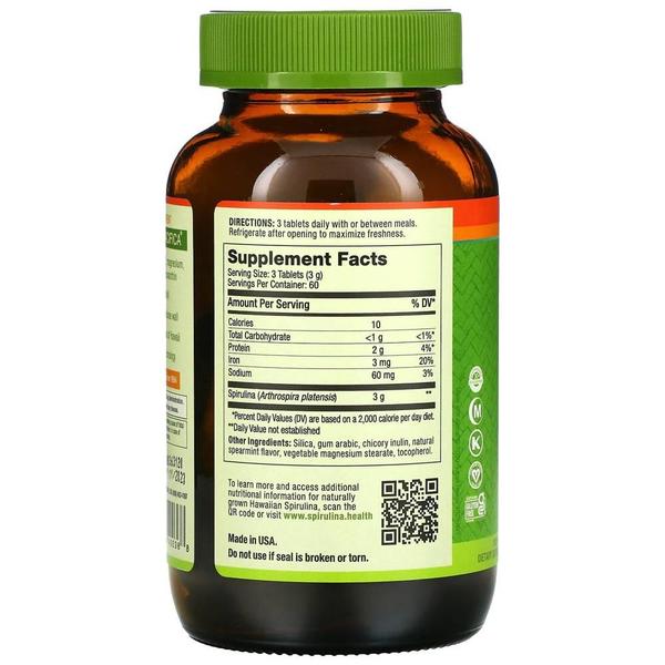 [해외직구] Nutrex Hawaii 뉴트렉스하와이 퓨어 하와이안 스피루리나 스피어민트 1000mg 180정