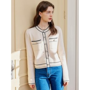 에리카 라인 니트 가디건 / ERICA LINE KNIT CARDIGAN_3colors