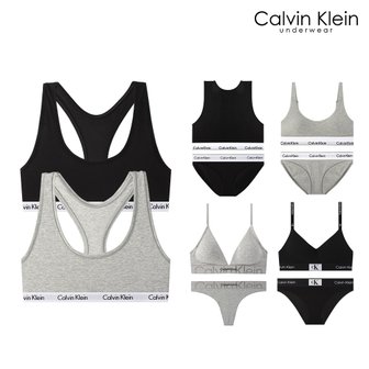 Calvin Klein CK 노와이어 스포츠브라 브라탑 바디프로필 속옷 SET