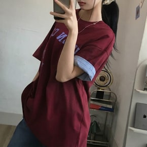 어반클립 스타 레터링 오버핏 반팔티4color