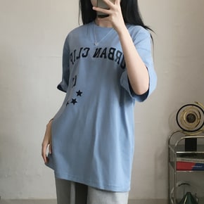 어반클립 스타 레터링 오버핏 반팔티4color