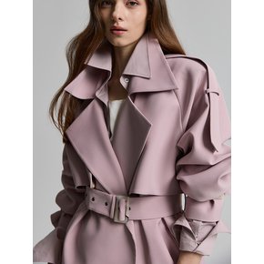 graypink trench coat