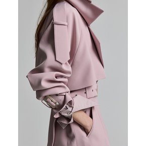 graypink trench coat