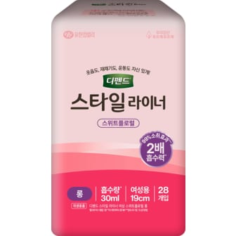  디펜드 스타일 라이너 스위트플로럴 롱 28개입