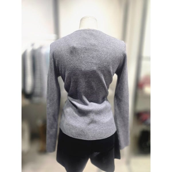 [여주점] 브이넥 랩형 니트탑ES1JK209