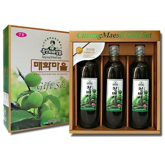 홍쌍리청매실 선물세트 7호(600ml 3병)