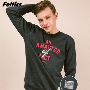[로피 펠틱스] 남성 차콜 스웨트 티셔츠