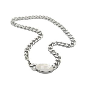 남성 D Logo Stainless Steel 체인 목걸이 (DX1509040)