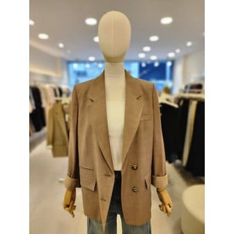 JJ지고트 [여주점] [JJ 지고트] 여성 린넨 자수 테일러드 투버튼 재킷 GS4M0JK901