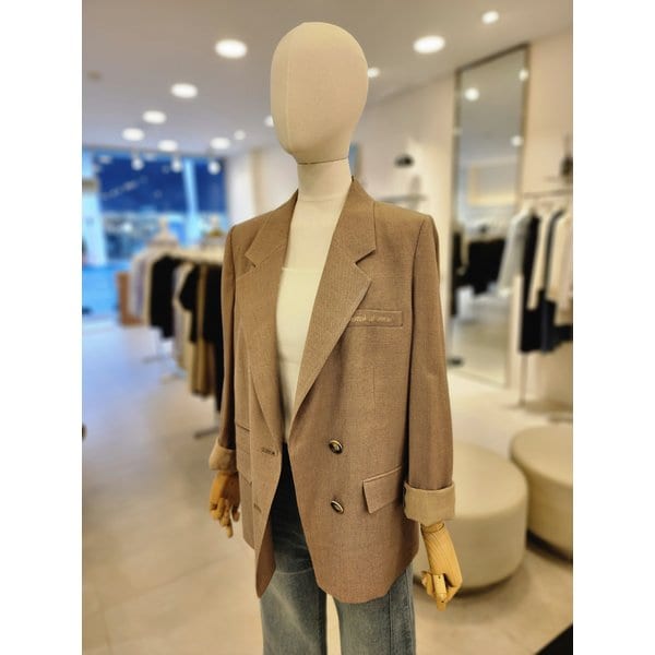 [여주점] [JJ 지고트] 여성 린넨 자수 테일러드 투버튼 재킷 GS4M0JK901
