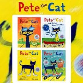 [작가 Eric Litwin] Pete the Cat Paperback 4종 Book Set  ★25%할인★정가:50,400원 -행사가: 37,800원