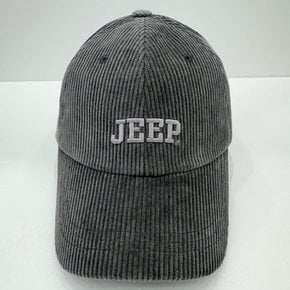 JP4GCU103 코듀로이 JEEP 빅 로고 자수 캡 25년 그레이 야구 모자 A_SC