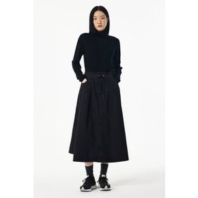 보브 나일론 믹스 데님 롱 스커트 (7115155201)