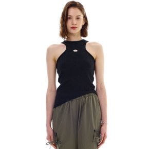 UNBALANCE SLEEVELESS TOP / BLACK