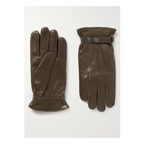 Jake Wool-Lined Leather Gloves 브라운