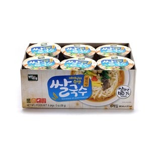  백제 미니컵 쌀국수 멸치맛 58g(6EA)x5개 입수변경