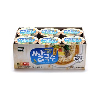 신세계라이브쇼핑 백제 미니컵 쌀국수 멸치맛 58g(6EA)x5개 입수변경