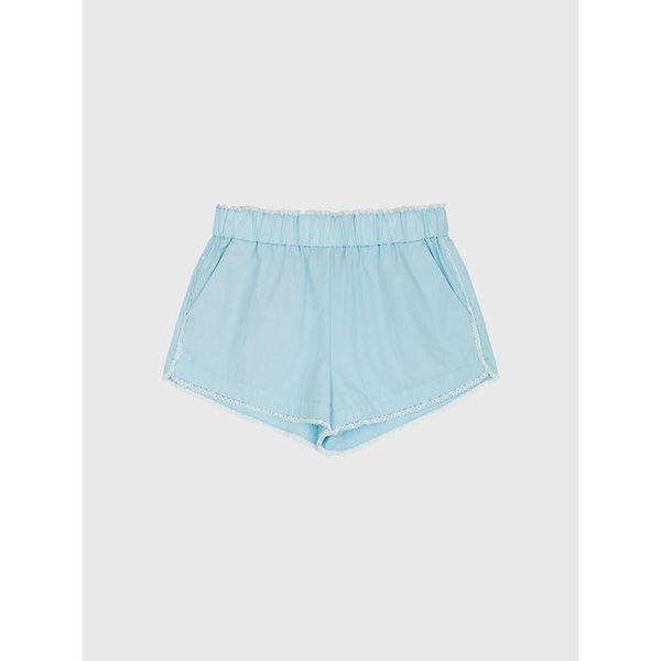 프레야 밴딩 레이스 쇼츠_스카이 블루 / FREYA BANDING LACE SHORTS_SKY BLUE